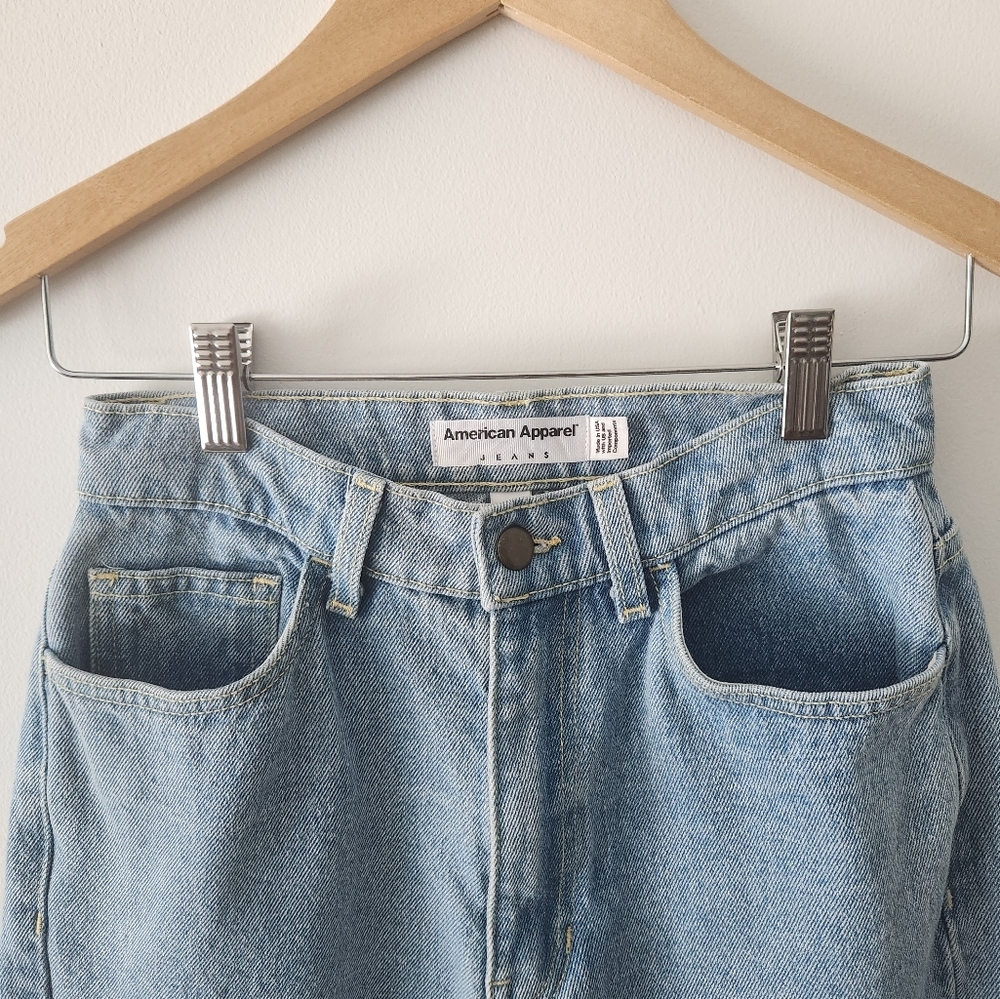 🔥 SOLD American Apparel Mom Jeans - Picture 3 of 9